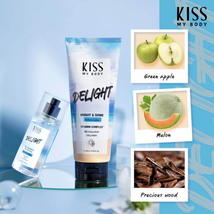 Kiss My Body,Kiss My Body Bright & Shine Perfume Lotion SPF30 PA+++,Bright & Shine Perfume Lotion SPF30 PA+++,โลชั่นน้ำหอม,โลชั่น,Lotion